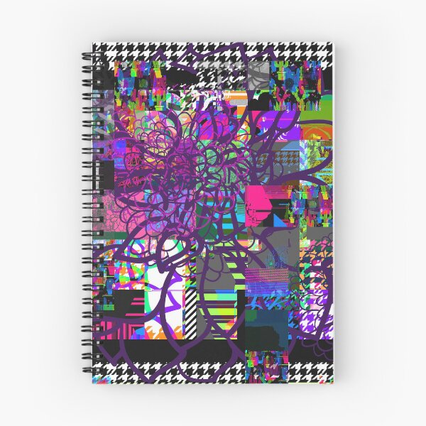 Item preview, Purple Glitchy Glam Houndstooth designed and sold by thebrightspotco.