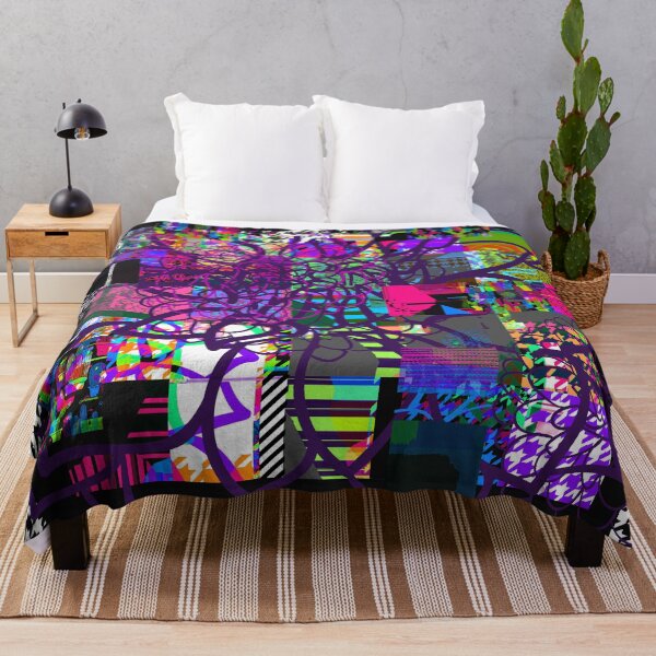 Item preview, Purple Glitchy Glam Houndstooth designed and sold by thebrightspotco.