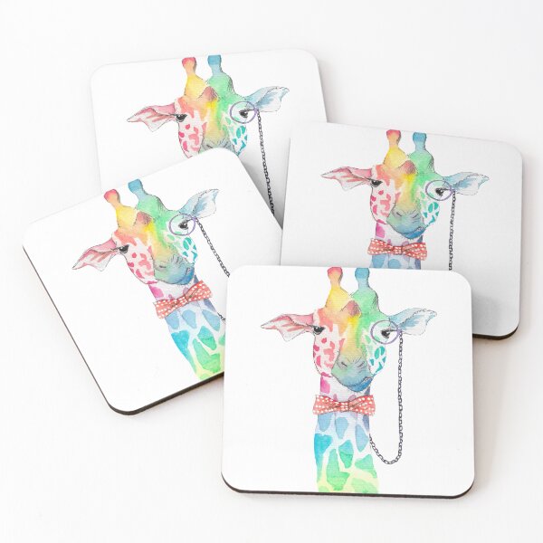 Item preview, Giraffe with monocle designed and sold by Lauren Plume.