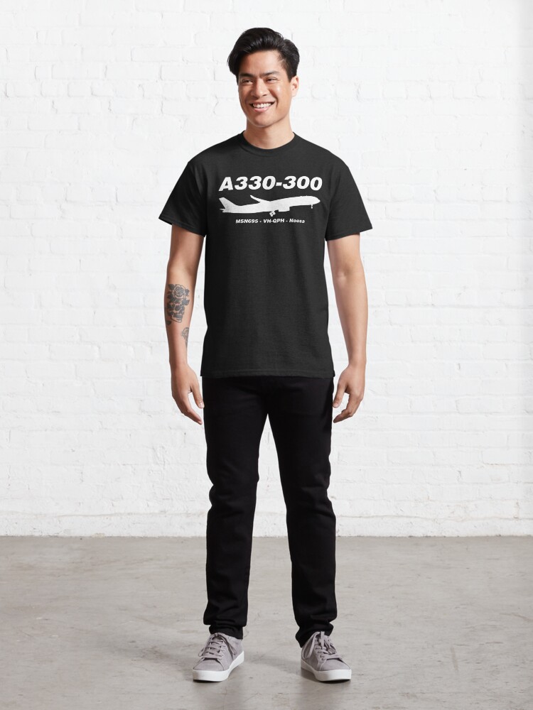 Alternate view of Airbus A330-300 695 VH-QPH (White) Classic T-Shirt