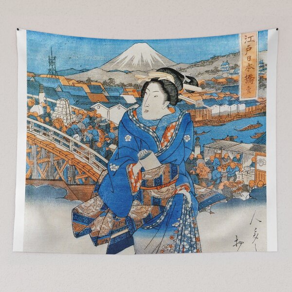Item preview, Keisai Eisen - Nihonbashi en Edo designed and sold by Hangastudio.