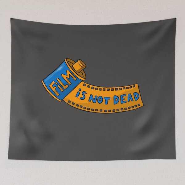 Item preview, Film is not dead - 35mm film roll - Yellow & Blue designed and sold by MOREDANKMEMES.