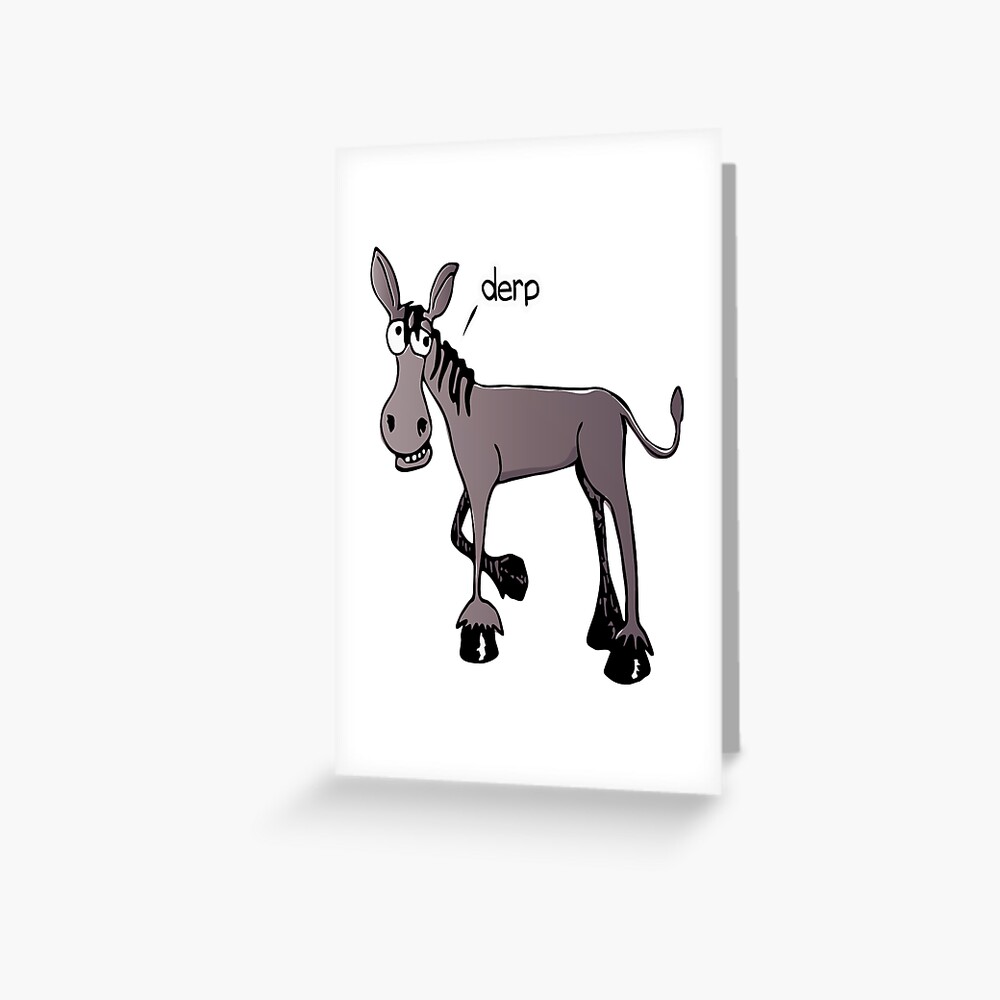 Donkeys For Men Women Or Kids Greeting Card By Brtisticdesigns Redbubble - donkey are so cute roblox