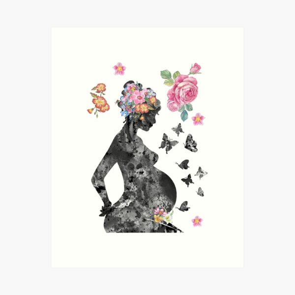 Item preview, Pregnancy, pregnant woman designed and sold by Rosaliartbook.