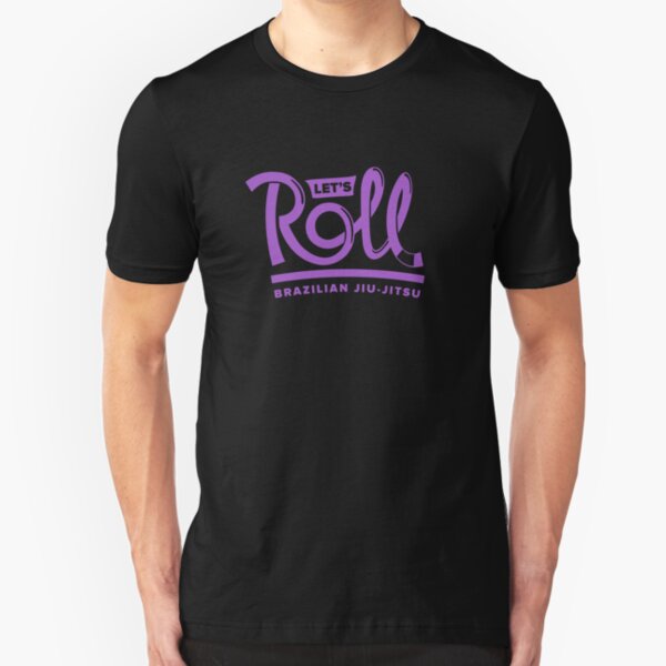 Let's Roll Brazilian Jiu-Jitsu Purple Belt Slim Fit T-Shirt