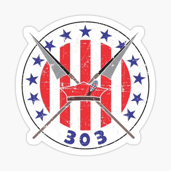 No.303 Polish Fighter Squadron RAF - Grunge Style Sticker