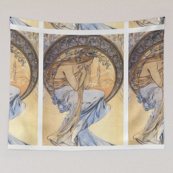 Item preview, Art nouveau woman vintage art - Alphonse Mucha designed and sold by Vintage Designs +.