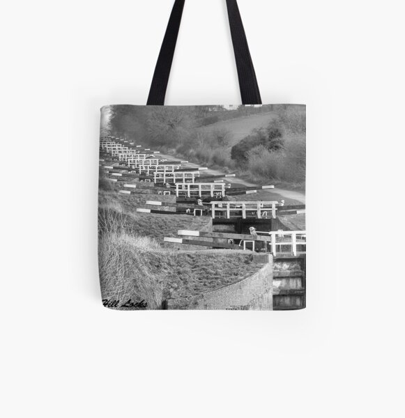 Caen Hill Locks All Over Print Tote Bag
