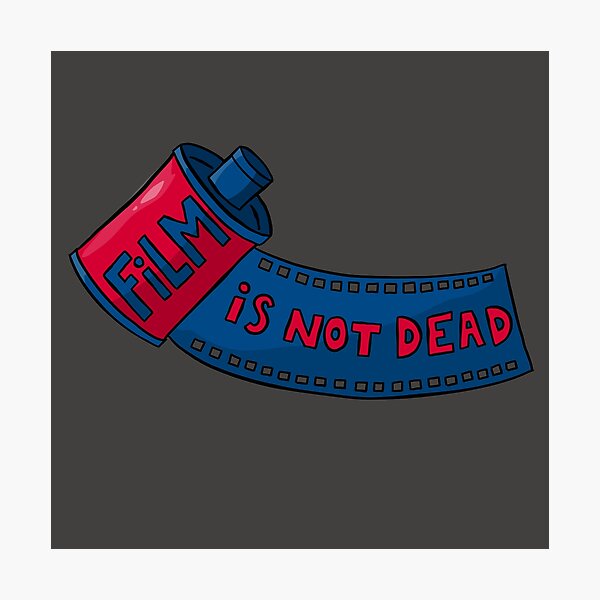 Item preview, Film is not dead - 35mm film roll - Blue & Red designed and sold by MOREDANKMEMES.