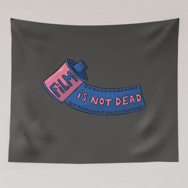 Item preview, Film is not dead - 35mm film roll - Blue & Pink designed and sold by MOREDANKMEMES.