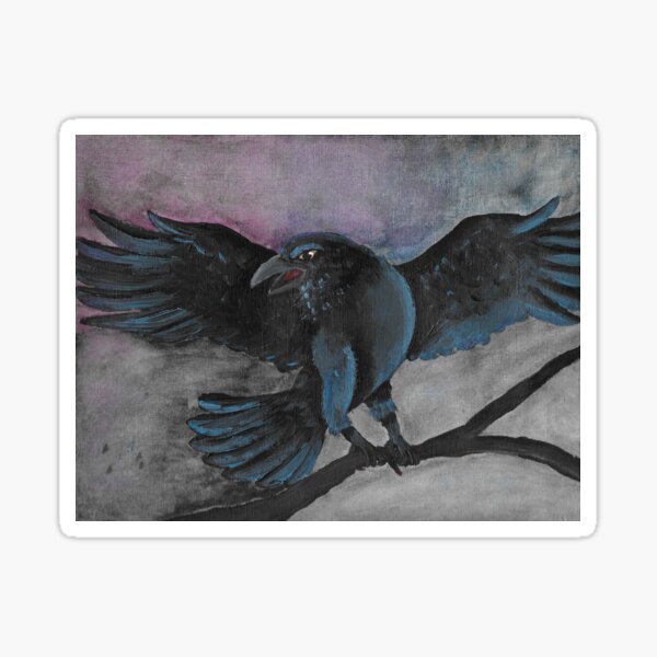 Stormy Raven Sticker