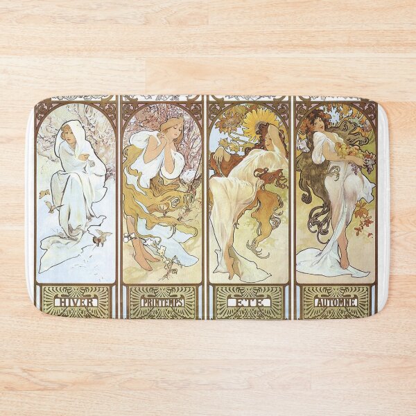 Item preview, Four seasons nouveau women vintage art - Alphonse Mucha designed and sold by Vintage Designs +.