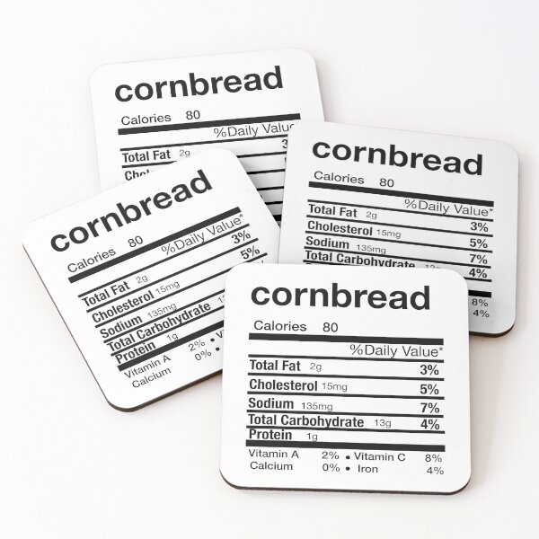 Item preview, Cornbread Nutrition Matching Family Thanksgiving Christmas designed and sold by Leslie Smith.