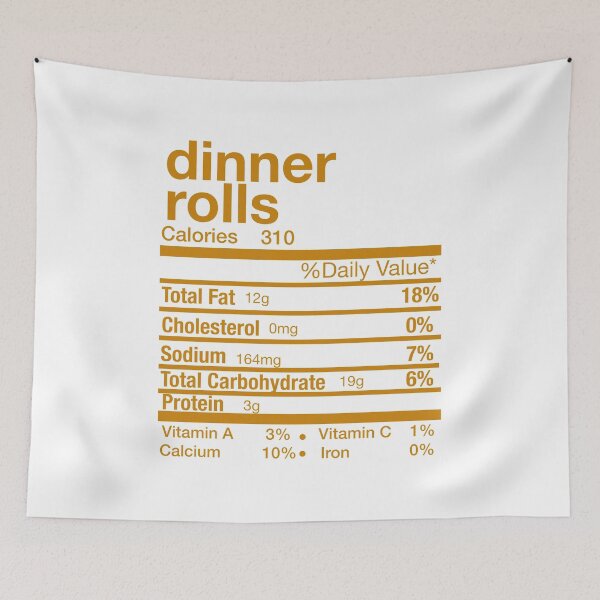 Item preview, Dinner Rolls Nutrition Facts Matching Family Thanksgiving designed and sold by Leslie Smith.