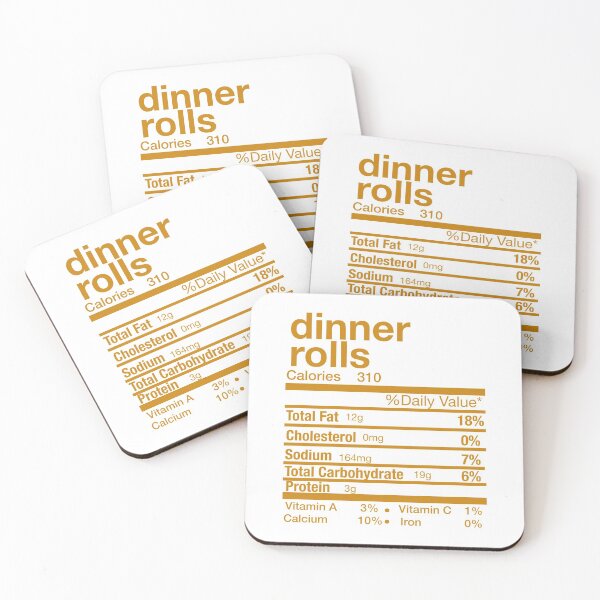 Item preview, Dinner Rolls Nutrition Facts Matching Family Thanksgiving designed and sold by Leslie Smith.