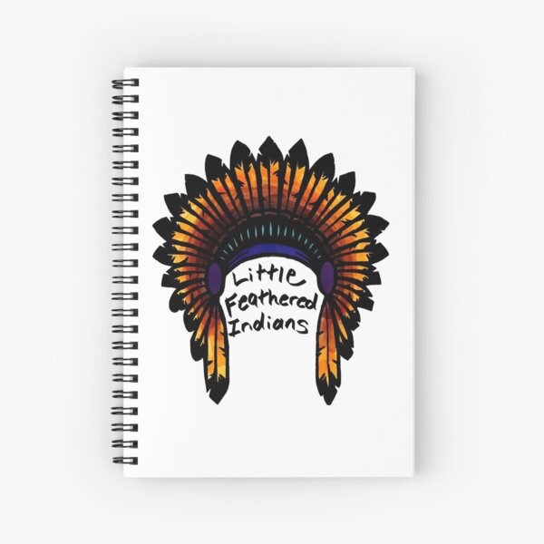 feathered Indians graphic Spiral Notebook