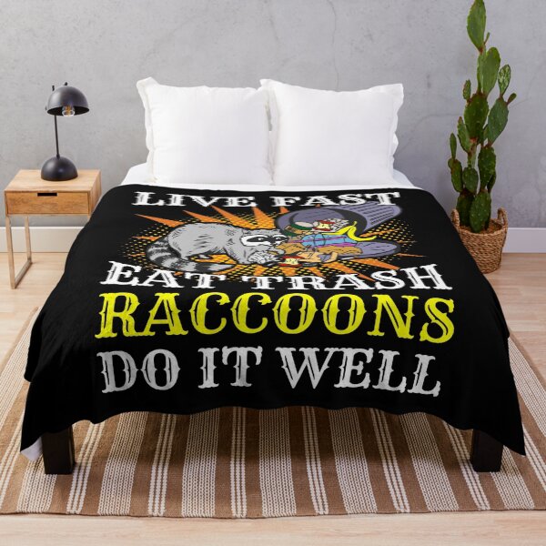 Item preview, Camping Gift - Raccoon Lover Gift Live Fast, Eat Trash, Raccoons Do It Well - Trash Panda designed and sold by kntranhoang.