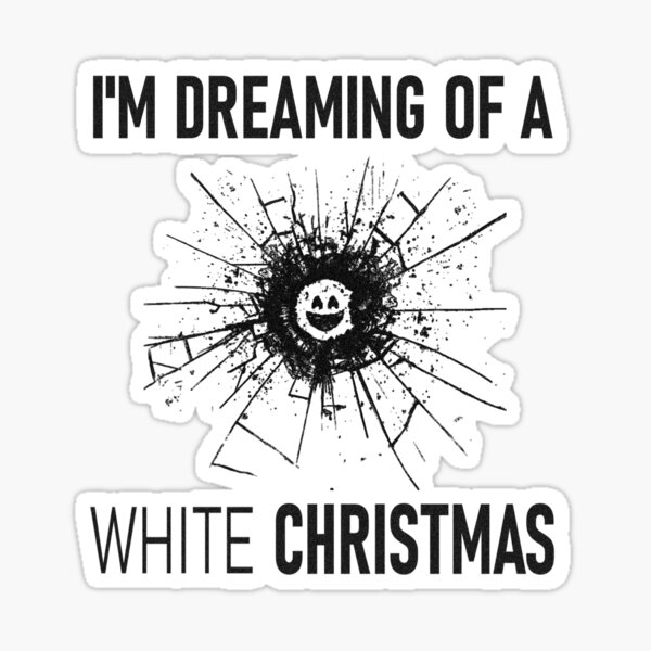 White Christmas Sticker