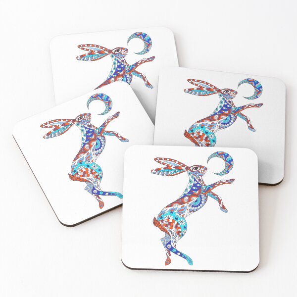 Item preview, Patterned Leaping Hare Design designed and sold by Mystichare.