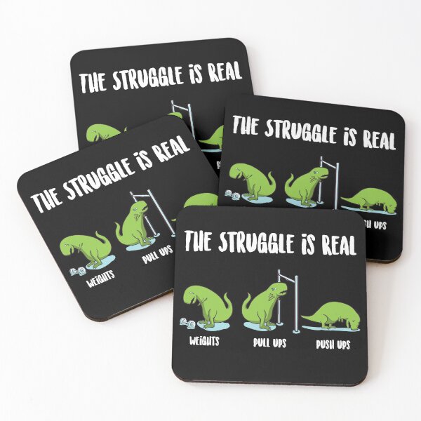 Item preview, Dinosaur Themed Gifts - Gym Lover Gift - Exercise Gifts - Funny Weightlifter Gifts - The Struggle Is Real - Dino Gym designed and sold by kntranhoang.