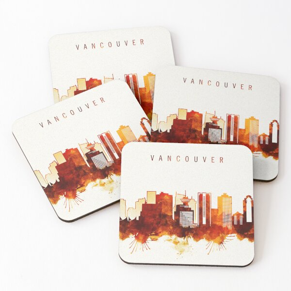 Item preview, Vancouver Oklahoma Red Yellow Skyline designed and sold by DimDom.