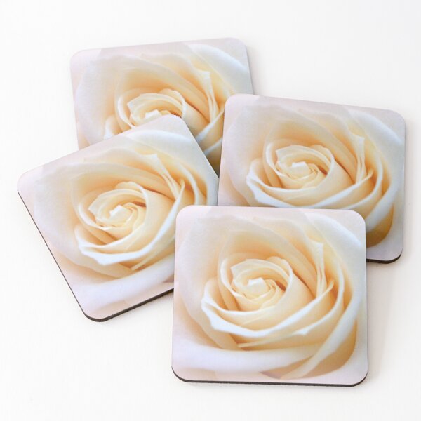 Item preview, WHITE WITH A TICKLE OF PINK designed and sold by Elaine Bawden.
