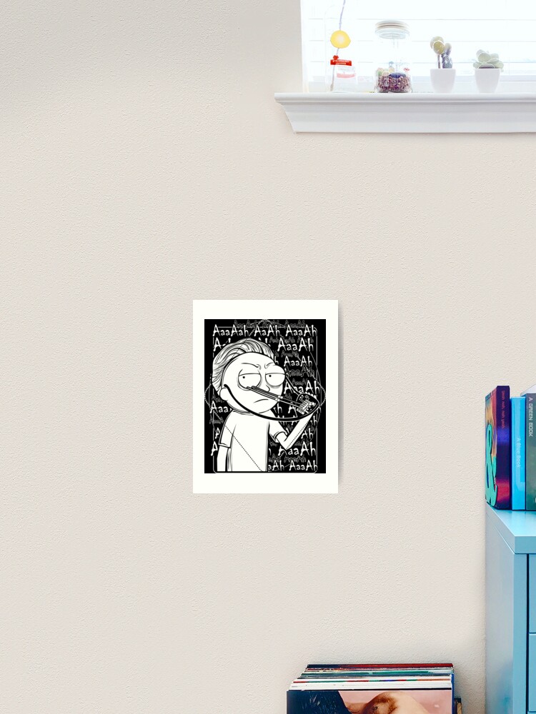 Evil Morty Theme Song Art Print By Vonkowen Redbubble