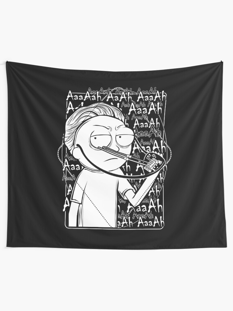 Evil Morty Theme Song Tapestry By Vonkowen Redbubble