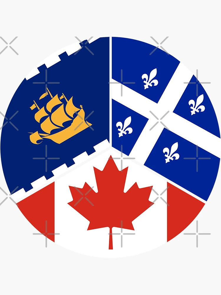 Quebec Flag Stcker Decal Self Adhesve Vnyl Canada Qc Provnce | EBay