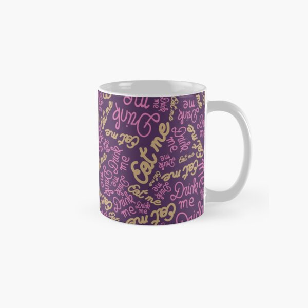 eat me drink me text Classic Mug