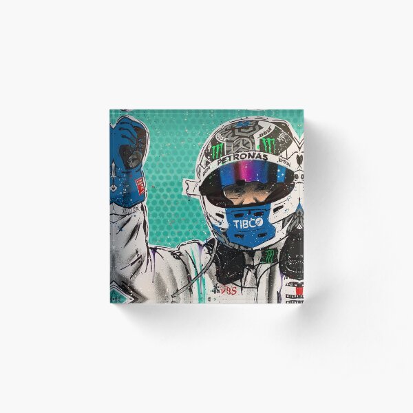 Valtteri Bottas 2019 F1 graffiti painting by DRAutoArt Acrylic Block