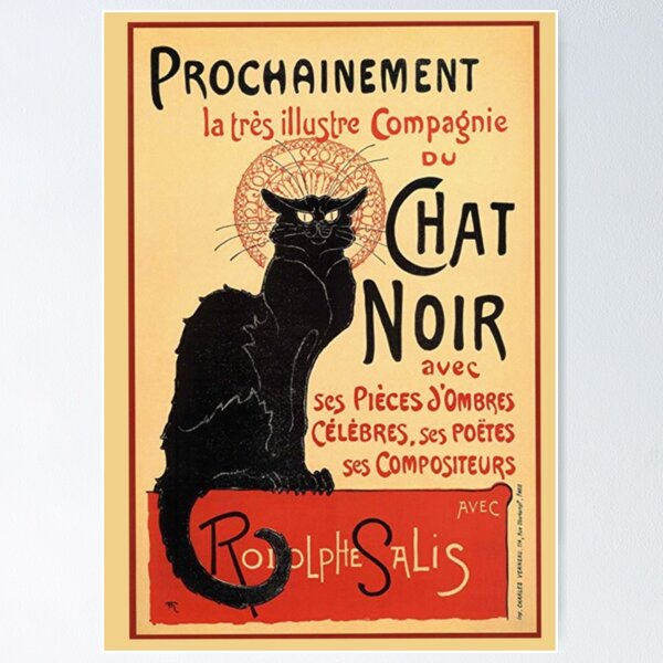 Item preview,  Le Chat Noir Vintage Poster designed and sold by Vintage Designs +.
