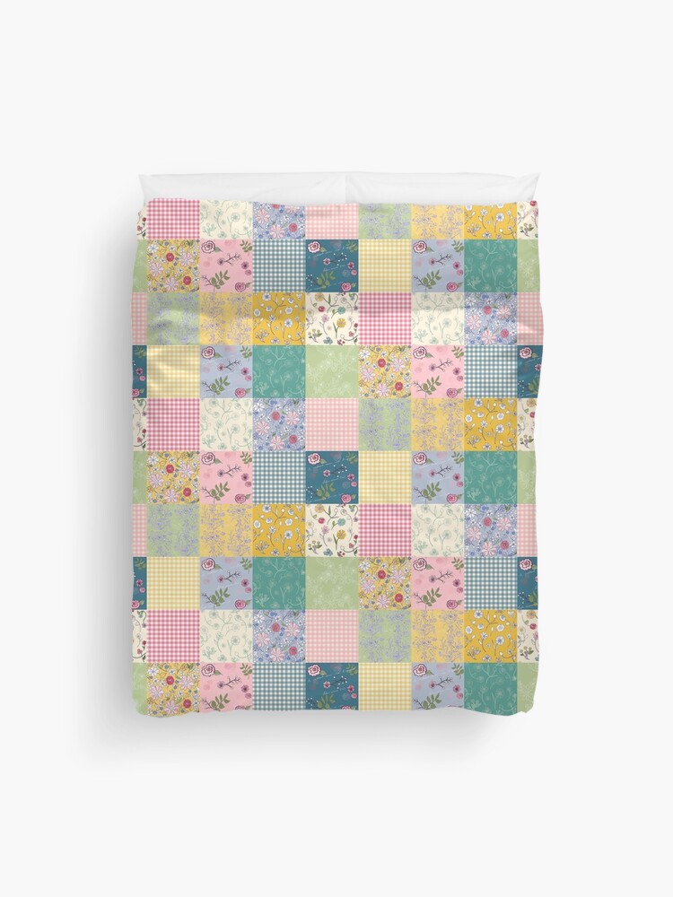 patchwork quilt duvet cover