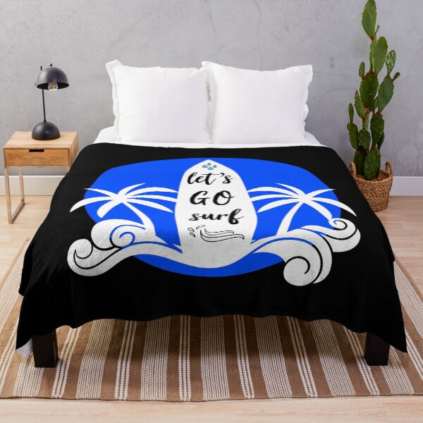 Item preview, Let's go surfing summer beach palm trees designed and sold by onrcnoz.