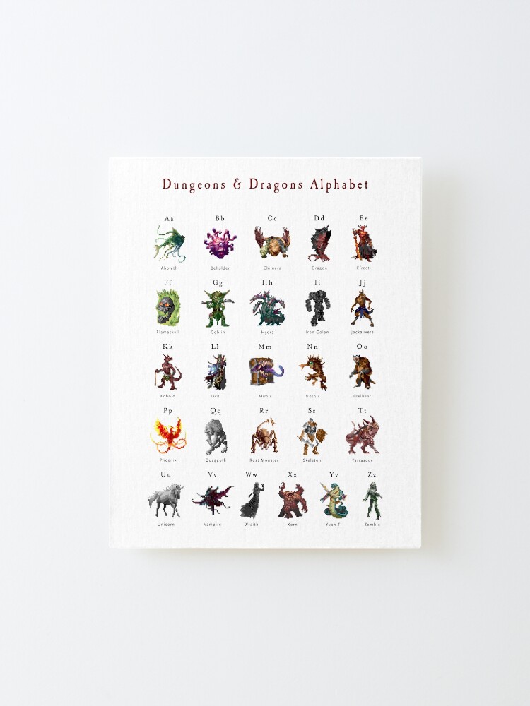 Alternate view of Monster Alphabet Mounted Print
