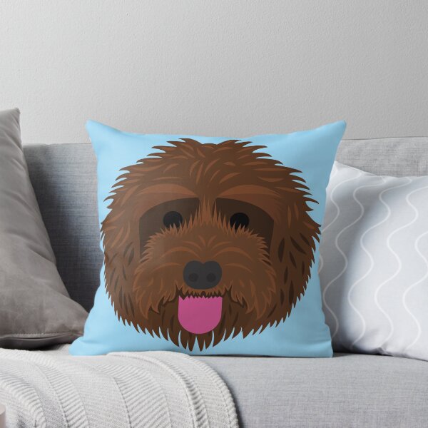 Item preview, Chocolate Labradoodle designed and sold by threeblackdots.