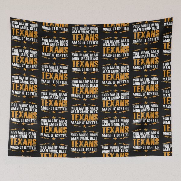 Item preview, Man made Beer TEXAN'S Made it Better drawing gift for men designed and sold by BRtisticDesigns.