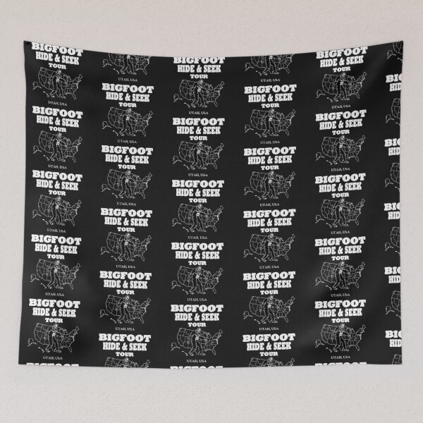 Item preview, Bigfoot Hide & Seek Concert tee graphic UTAH gift idea designed and sold by BRtisticDesigns.