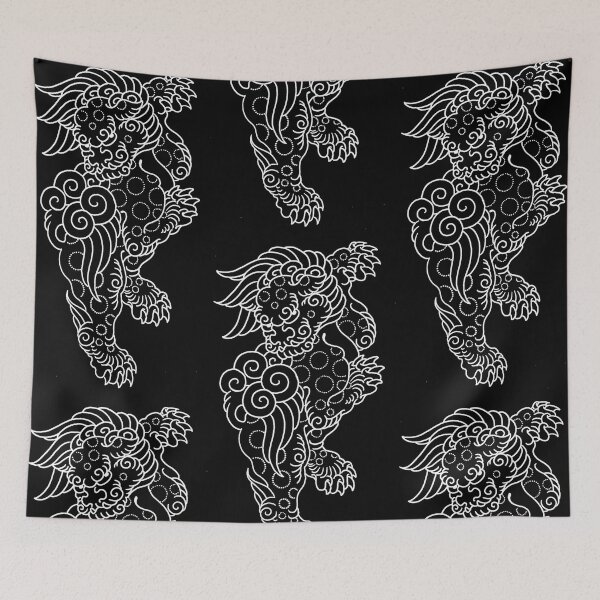Item preview, Karashishi Outline (white) designed and sold by katbentley.
