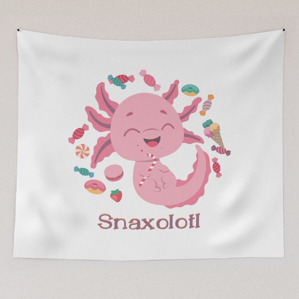 Item preview, Cute "Snaxolotl" Axolotl Pun designed and sold by Alli Well.