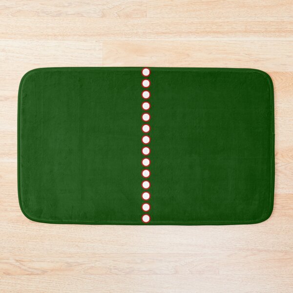 Item preview, Christmas Colors Red, Dark Green, and White Faux Collar and Buttons Holiday designed and sold by kierkegaard.