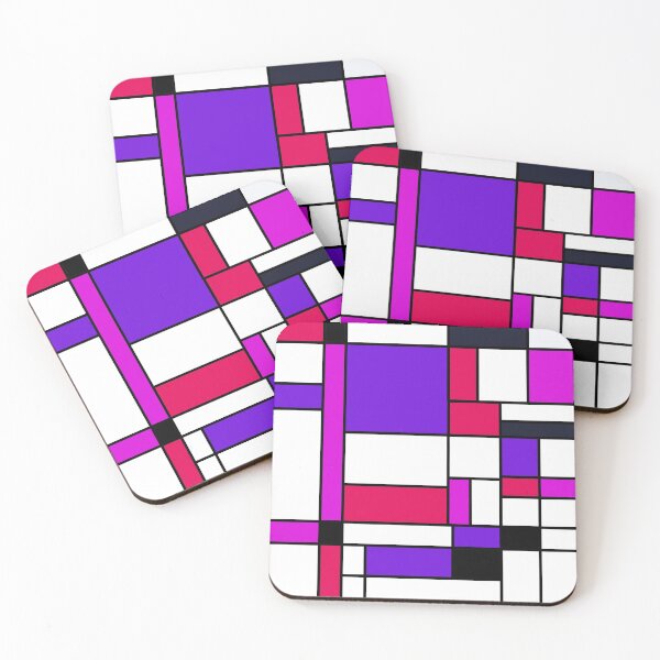 Item preview, Bauhouse Mondrian Style Purple designed and sold by LuciaS.