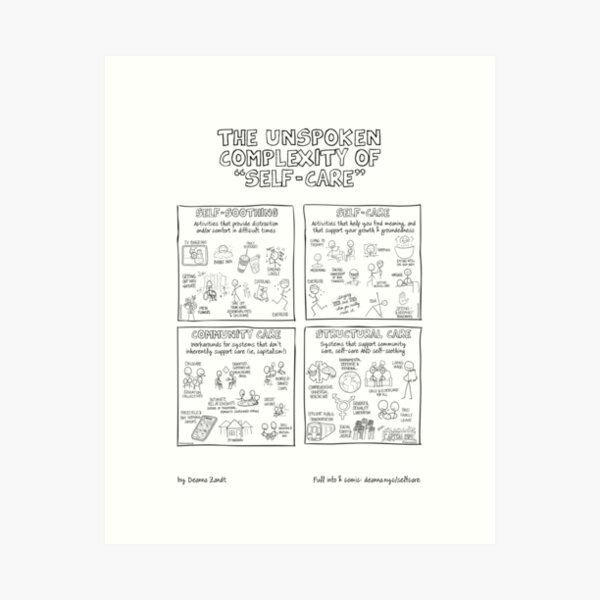 Item preview, The Unspoken Complexity of Self-Care designed and sold by Deanna Zandt.