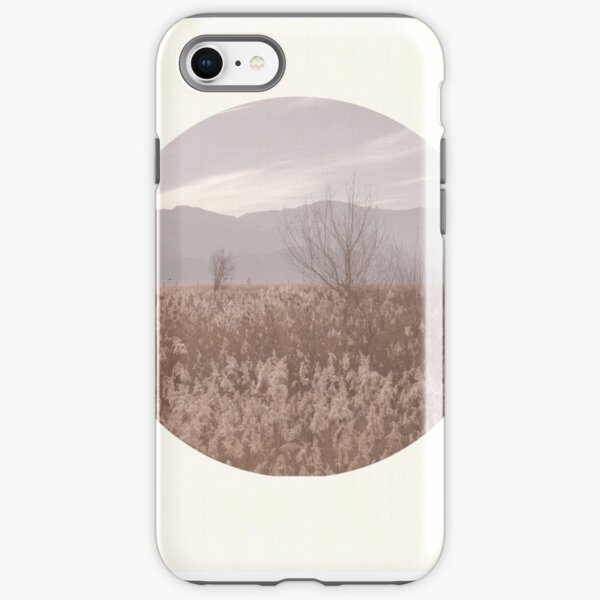 CIRCULAR SERIES Landscape Field and Mountains iPhone Tough Case