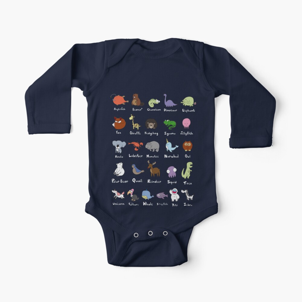 The Animal Alphabet Baby One-Piece
