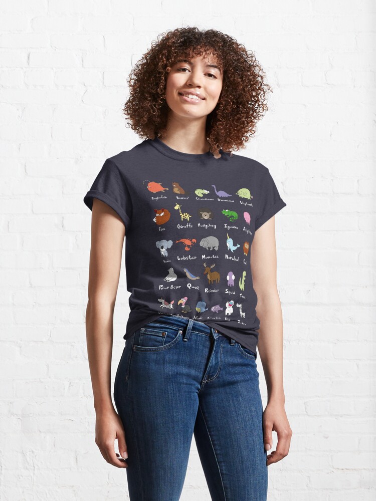 Alternate view of The Animal Alphabet Classic T-Shirt