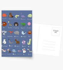 The Animal Alphabet Postcards