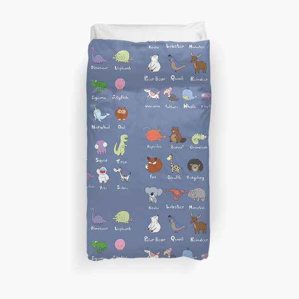 The Animal Alphabet Duvet Cover