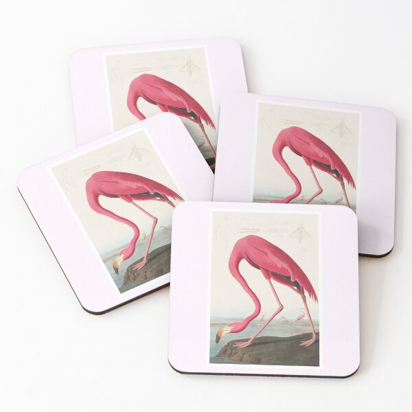 Item preview, Vintage 1820's Pink Flamingo Bird Art  designed and sold by knightsydesign.