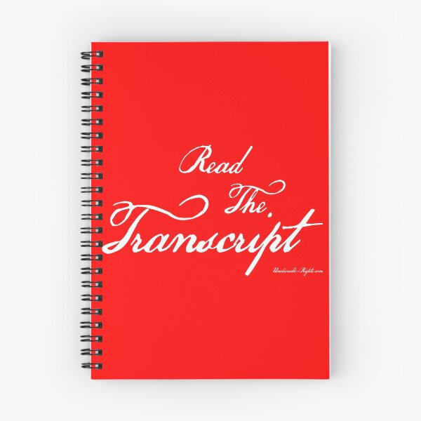 Item preview, Read The Transcript designed and sold by ayemagine.